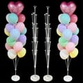 Runtowo 1set Birthday Balloon Stand Kit | Sturdy Construction, Easy Assembly, Adjustable Height, Versatile Use, Reusable and Portable | Perfect for Weddings, Birthdays, Baby Showers, Graduations, Anniversaries | Durable Pole and Base Holds Many Balloons Without Tipping Over