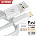 Premium Fast Charging USB Charger Cable for iPhone 14, 8, 7, 6S Plus, 13, 12 Pro, XS Max, XR, SE - Durable Materials, Secure Data Sync, Versatile Lengths - High-Quality Universal Compatibility Cable for Quick Charging and Data Transfer