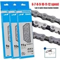 High-Quality 6/7/8/9/10/11-Speed Bicycle Chain for Mountain Bikes - Durable, Smooth Shifting, Compatible with 10v/11v/12v Chains, Original Equipment Part - Easy to Install for Crisp Gear Changes and Efficient Power Transfer