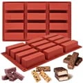 Premium 12-Cavity Silicone Baking Mold for Energy Bars, Chocolate Bars, Protein Bars, Cornbread, Pudding, and Butter Molds - Flexible, Non-Stick, and Easy to Clean - Oven, Microwave, Freezer, and Dishwasher Safe - Even Heat Distribution for Perfectly Shaped Treats - Compact and Durable Design for Long-Lasting Use
