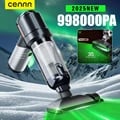 CENRR Car Vacuum Cleaner Mini 998000PA - Cordless Portable Handheld Vacuum with Powerful Suction for Car and Home Cleaning, Includes Multiple Attachments for Versatile Use, Easy One-Touch Emptying System, Ideal for Upholstery, Corners, Crevices, Keyboards, Sofas, and Curtains