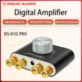 Douk Audio HiFi Bluetooth 5.0 Power Amplifier - 50W x 2 Digital Class D Chip, Bluetooth Connectivity, Compact Design for Home and Car Audio Systems - Easy to Use Stereo Audio Amp for High-Quality Sound Reproduction and Space-Saving Performance
