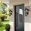 Modern Vintage Waterproof Outdoor LED Wall Light - Retro Black Design, 10W Bulb, Durable Construction, Easy Installation, Energy-Efficient, Versatile Lighting Solution for Garden, Porch, Street - Long-Lasting Performance in Harsh Weather Conditions