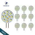 Energy-Efficient 10pcs ACDC 12V 24V G4 LED Lamp with No Flicker Technology - 2.2W Round Spotlight for Living Room & Boat - Eco-Friendly, Cost-Effective, Compact Design - Versatile Downlight Bulb for Range Hoods, Ceiling Lights - Long-Lasting Performance for Boats, RVs, Campers, Homes