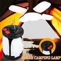 Solar-Powered and USB Rechargeable LED Camping Lamp with Leaf Design, Multiple Lighting Modes, Compact and Portable for Outdoor Adventures - Emergency Lighting Solution Included