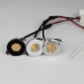 Compact 3W Mini COB LED Spotlights with Bright Illumination, Versatile Voltage, Durable Construction, and Energy Efficiency - Black/Silver/White Finish, Easy Installation for Worldwide Use