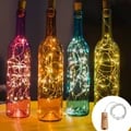 Versatile Holiday Decoration: Bar LED Wine Bottle Cork String Lights - Perfect for Christmas, New Year's Eve, and Special Celebrations - Unique Fairy Lights for Wine Bottles - Energy-Efficient LED Bulbs - Flexible Copper Wire for Custom Decorations - Convenient Battery Operated Indoor/Outdoor Lights