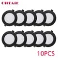 10-Pack Waterproof Black LED Downlights (5W-18W) - IP65 Rated for Indoor & Outdoor Use, Multiple Color Temperatures, Wide Voltage Compatibility - Energy-Efficient Indoor Lighting Solution