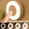 Compact Mini LED Touch Sensor Night Light with Adjustable Brightness, USB Rechargeable, Magnetic Base - Portable for Bedroom, Kitchen, Wall Light - Versatile and Convenient Night Lamp for Sleeping and Reading