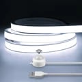 Waterproof Super Bright COB LED Strip Light with PIR Motion Sensor - 320 LEDs/m for Kitchen, Bathroom, Outdoor Use - Auto ON/OFF, Easy Installation - Versatile for Stairs, Wardrobes, Decor - Energy Efficient and Durable