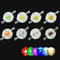 High Power Chip Beads 3V 1W/3W LED Chips with Cold and Warm White Options, Red, Blue, Green, Yellow Colors - Durable for Bulbs, Grow Lights, Downlights - Bright Illumination, Long-Lasting - Ideal for Various Applications