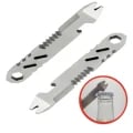 Compact Mini Stainless Steel Crowbar with Multi-Function Allen Wrench and Bottle Opener - Portable Outdoor Camping EDC Tool for Hiking, Camping, and Emergencies - Durable and Versatile Everyday Carry Tool for Tightening, Loosening, and Opening Bottles on the Go