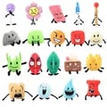 Bfdi Plush Toy Collection - Premium Set of Soft and Durable Character Stuffed Animals - Ideal Gift for Kids and Fans - Includes Leafy, Firey, Coiny, and More - Authentic Design with Multiple Characters - Available in 5, 7, 12, or 19-Piece Sets