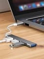High-Speed 4 Port Multi Splitter Type C HUB 3.0 USB 3.1 Adapter OTG for Xiaomi Lenovo MacBook Air Pro PC - 5Gbps Data Transfer, Multi-Port Functionality, OTG Compatible, Wide Device Compatibility, Sleek Portable Design
