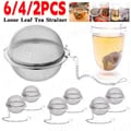 Premium Stainless Steel Tea Ball Infuser Set of 2 with Extra Fine Mesh Design and Convenient Chain for Loose Leaf Tea Brewing - Rust-Resistant and Durable Tea Strainers for Smooth and Flavorful Tea Experience