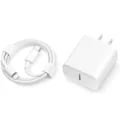 20W PD Fast Charging Technology Charger Plug with 1M Cable for iPhone and iPad - Compact, Portable, Durable, Universal Compatibility, Safety Features Included
