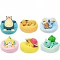 6 Pcs Anime Pokemon Model Kit Characters Figure Starry Dream Pikachu Eevee Series - High-Quality Materials, Car Interior Decor, Great Gift Idea, Collectible Set - Premium Hand Sleeping Position Toys for Pokemon Fans of All Ages