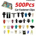 Universal Fit Hybrid Car Bumper Engine Expansion Rivets - Pack of 200/500, Durable Construction, Easy Installation, Versatile Use for Door Trim Panels, Snap Car Interiors - High-Quality Materials for Secure Fastening in Automotive Applications