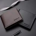 Slim PU Leather Men's Short Wallet with Ample Card Storage, Durable Material, Compact and Lightweight Design, and Secure Closure - Modern and Stylish Thin Wallet for Young Men, Credit Card Holder, ID Holder, and Cash Organizer