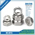 304/316 Stainless Steel Self-Locking Hexagon Lock Nuts with All Metal Insert Design, DIN980 GB6184 Standards, M3-M16 Sizes, Durable and Corrosion-Resistant Fastening Solution for Various Applications, Available in 1-10 Piece Packs