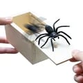 Premium Wooden Trick Spider Funny Scare Box - High-Quality Office Toy Prank with Realistic Spider Design - Easy-to-Use Surprise Game for Friends and Family - Durable Craftsmanship for Endless Entertainment and Laughter