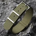 Premium Ribbed Nylon Watchband - Durable & Comfortable Strap for Military Watches - Quick-Release Spring Bar Design - Adjustable Length & Multiple Size Options (18mm, 20mm, 22mm) - Modern & Sporty Look - Versatile Accessory for Everyday or Outdoor Wear