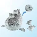 Premium Quality 40cm Mother and Son Seal Five-Piece Plush Toy Set with Interactive Zipper Design - Soft, Cuddly, and Durable - Perfect for Boys and Girls - Great Christmas or Halloween Gift Idea for Kids - Includes Mother Seal, Baby Seal, and Accessories - Hours of Imaginative Play