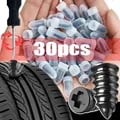 High-Quality Tubeless Tire Repair Kit with Durable Rubber and Metal Nails - Easy-to-Use 10/30Pcs Set for Car, Motorcycle, Truck, Scooter, Bike - Versatile Emergency Repair Tools for Punctures - Long-Lasting Performance and Reliability