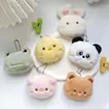 Cute Plush Bear Keychain Rabbit Frog Doll Backpack Pendant Ornaments Girls Gift High-Quality Material Soft Animal Cartoon Keychains - Adorable Fluffy Design, Durable, Eye-Catching, Personalized Accessory for Women and Girls