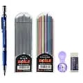 Precision 2.0mm Mechanical Pencil Set with Color and Black Lead Refills - Ergonomic Design for Artists and Professionals - High-Quality 2B Automatic Pencils for Drafting, Drawing, and Crafting - Durable Construction for Precision Sketching and Writing