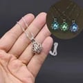 Moon Lotus Flower Glowing Pendant Necklace for Women - Spiritual Yoga Meditation Jewelry with Luminous Design, Symbolism of Purity and Rebirth - Durable Premium Materials - Meaningful Gift for Inner Peace and Serenity