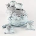 Charming Sea Lion Family Plush Blob Seal Pillow for Kids - Soft, Huggable, and Durable Stuffed Toy Pillow - Perfect Gift for Girls - Whimsical 3D Novelty Design - Multi-Functional Decorative Accent for Bedroom, Playroom, Nursery - Ideal for Naptime, Bedtime, and Playtime