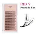 Premium 13D V Shape Wispy Fan Lashes - High-Quality Faux Mink Material, 0.07 Thickness for Volume - Easy Application, Long-Lasting Results - Versatile for Various Looks and Occasions - Goddess Premade Volume Fans for Glamorous Eyes