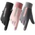 Women's Thermal Fleece Winter Gloves - Cold Resistant Windproof Waterproof Cycling Gloves for Outdoor Activities - Insulated for Running, Skiing, and More - Comfortable Grip for Bicycle Warmth - Stay Active in Harsh Weather with Versatile and Durable Hand Protection