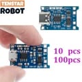 TP4056 +Protection Dual Functions Charger Module for Efficient 18650 Battery Charging with Micro USB Input, Overcharge Protection, Portable Design - Ideal for DIY Projects, Power Banks, and Wide Compatibility with Electronic Devices