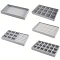 Luxurious Velvet Jewelry Display Tray with Multifunctional Design and Exquisite Craftsmanship - Portable and Compact Organizer for Rings, Earrings, Necklaces - Efficient Storage Solution with Soft Velvet Lining to Protect Your Precious Jewelry from Scratches and Damage