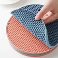 Silicone Multifunctional Kitchen Table Mat - Coaster, Pot Holder, Tableware Mat - Round Anti-Slip Design, Heat-Resistant, Easy to Clean - Compact & Portable for Kitchen & Outdoor Dining - Versatile & Practical Kitchen Tool for Stability & Safety