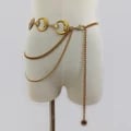 Gothic Moon Metal Chain Belt with Waist Tassels - High-Quality Vintage Gold Designer Belt for Women - Edgy and Sophisticated Goth Fashion Accessory - Durable Materials for Long-Lasting Wear - Versatile Styling with Elegant Tassel Cascading - Dark Glamour and Timeless Style Statement Piece