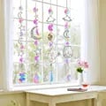 Exquisite Galaxy Stars Moon Crystal Hanging Sun Catcher with AB Colour Design - Premium Quality Decor for Garden, Home, Bedroom, B&B - Lightweight & Easy to Hang - Mesmerizing Light Display for Relaxing Ambiance - Unique Gift Idea
