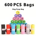 600pcs Durable Leak-Proof Dog Poop Bags - Bulk Pack of Eco-Friendly Pet Waste Bags for All Dog Sizes - Easy Tear-Off, Odor-Free Cleanup - Reliable, Strong, and Convenient Dog Supplies