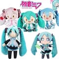 Premium Hatsune Miku Plush Doll - Authentic Q Version Fufu Figure - 20-29cm Height - Soft and Durable Material - Ideal for Cuddling and Display - Perfect Gift for Anime Fans - Collectible Model Ornament - Kawaii Charm for Collection