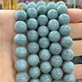 Natural Stone Jade Beads - Handmade Green Smooth Beads for DIY Charm Bracelet Jewelry Making - Wholesale 6mm 8mm 10mm 12mm Bulk Beads - 15 Inch Strand Length for Bracelets Necklaces Earrings - Unique and One-of-a-Kind Crafting Supplies