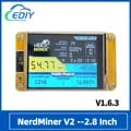 NerdMiner V2 High Hashrate Bitcoin Miner ESP32-2432S028R 49 k/S Smart Display Solo Mining Lottery Feature Compact Design