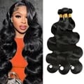 Soft and Silky Natural Black Brazilian Hair Weave Bundles - Body Wave Design for Glamorous and Natural Look - Long-Lasting and Durable Hair Extensions - Easy to Install and Style - 1, 3, or 4 PCS Bundles Available for Customized Volume and Thickness
