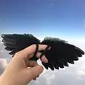Mini Feather Angel Wing for Crafts, Kids, Newborns, Pets, and Dolls - Adorable White and Black Design - Lightweight and Durable Prop for Parties, Birthdays, Easter, Valentine's Day - Unique Gift Idea - Versatile Decoration Piece for Charm and Enchantment