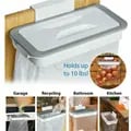 Durable Trash Garbage Hanging Bag Hanger for Kitchen Cabinet Door - Space-Saving Rubbish Holder with Easy Installation - Adjustable Size Trash Rack Storage Hanger for Versatile Use - Multipurpose Trash Hanger Organizer for Clutter-Free Kitchen Organization