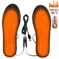 USB Heated Washable Reusable Insoles with Adjustable Heating Levels - Unisex Portable Electric Shoe Inserts for Warmth and Comfort During Outdoor Activities