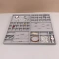 Luxurious Velvet Stackable Jewelry Organizer Box with Exquisite Compartments for Rings, Earrings, Necklaces, and Bracelets - Portable and Travel-Friendly for Men and Boys - Elegant and Protective Display Case for Accessories