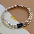 925 Sterling Silver Chain Bracelet - Exquisite Design, Premium Quality Material, Versatile Style, Hot Fashion Jewelry, Perfect Gift Idea for Men and Women - Durable, Hypoallergenic, Tarnish-Resistant - Ideal for Casual and Formal Wear, Great for Special Occasions