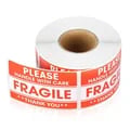 100-Pack High-Quality 'Handle with Care' Fragile Stickers for DIY Crafting Projects and Shipping - Durable Material, Strong Adhesive, Easy to Use - Perfect for Small Businesses and Craft Enthusiasts